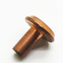 Gold plating flat head small 8mm copper rivets